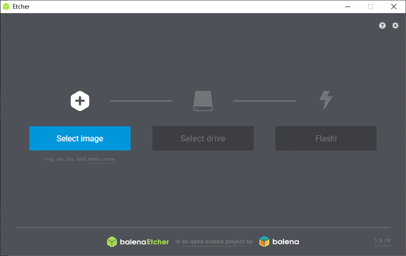 Steps to flash the Raspbian image