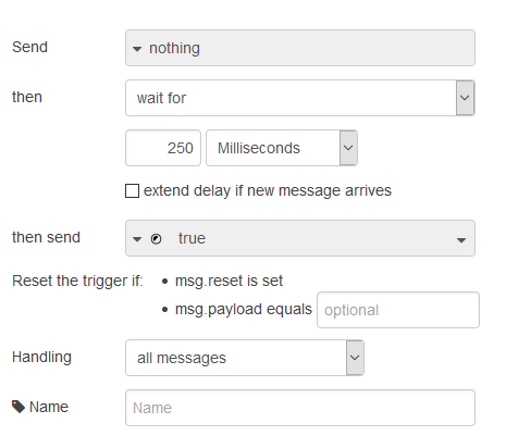 Delay trigger configuration