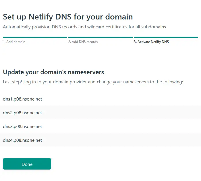 Netlify nameservers