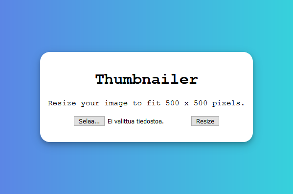 Thumbnailer ui