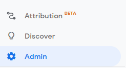 Google Analytics admin