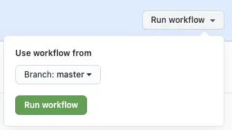 workflow_dispatch trigger on GitHub