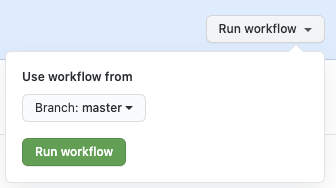 workflow_dispatch trigger on GitHub